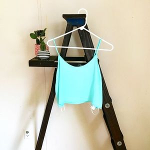 Mint Crop Top